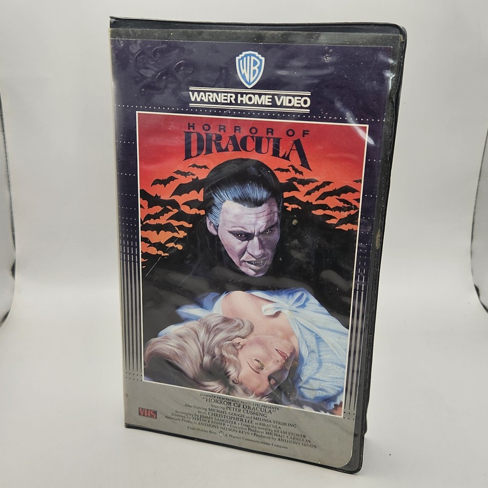 Horror Of Dracula VHS 1957 Rare Clamshell Warner Home Video Hammer Horror