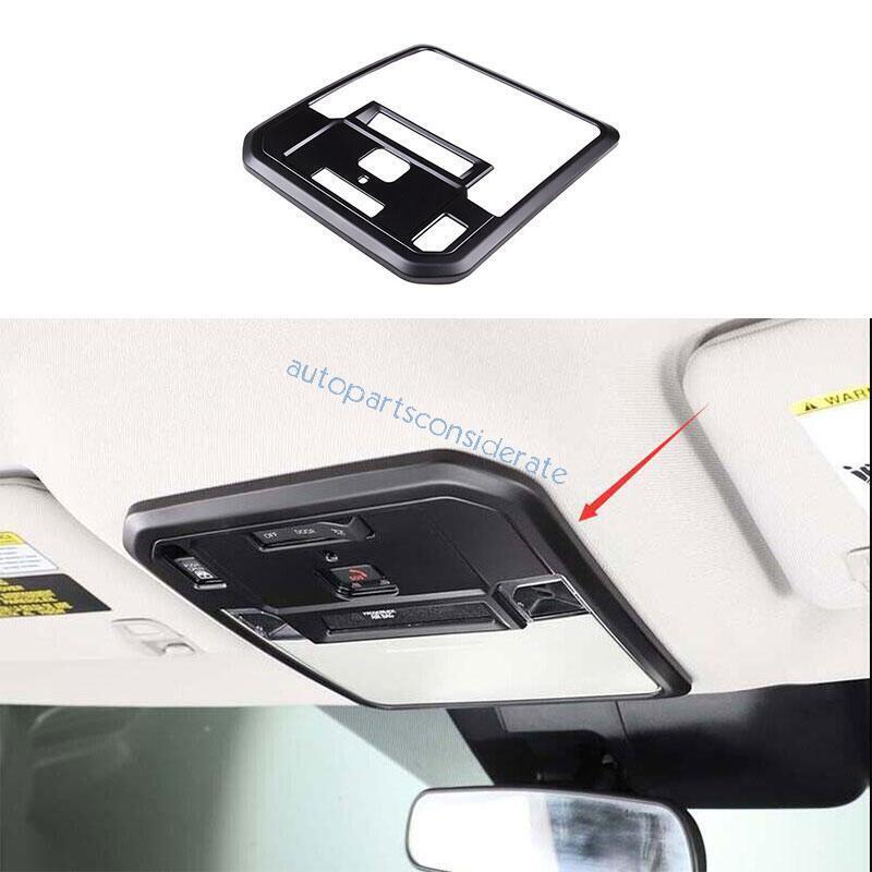 For Toyota Sequoia 2023~2024 ABS Matte Black Roof Front Reading Light Cover Trim
