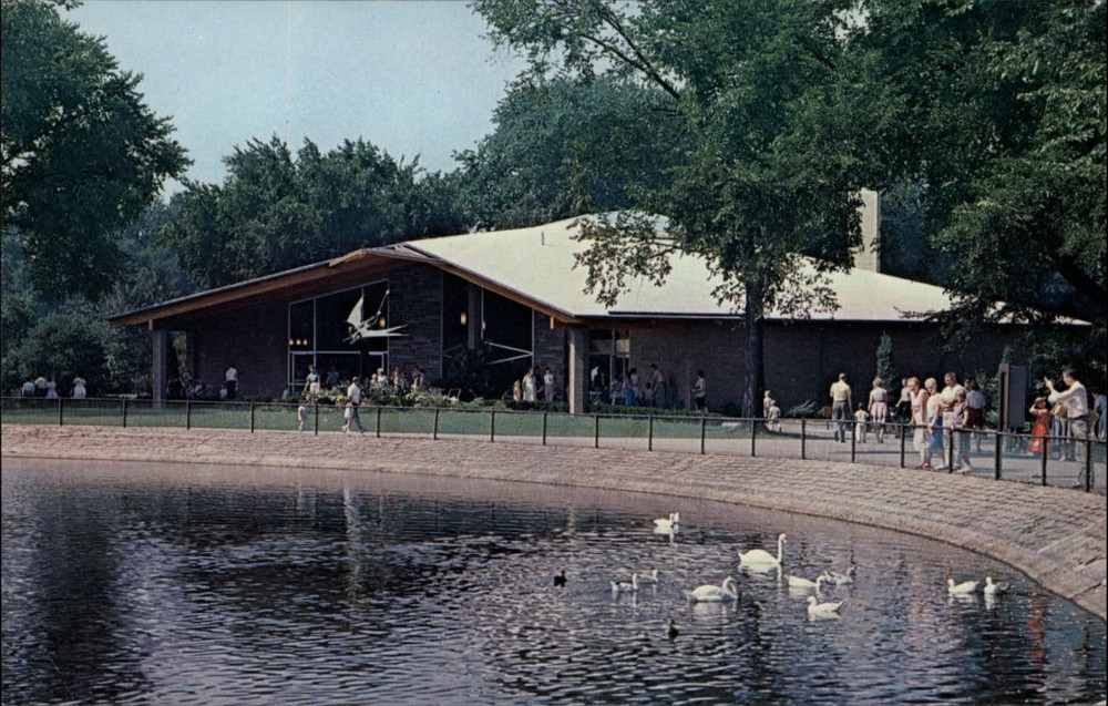 Michigan Royal Oak Detroit Zoological Park Holden Reptiles Museum ~ postcard