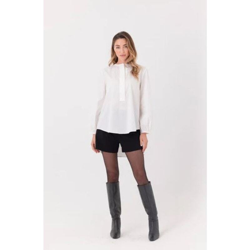 NWT 215 Sundays Women's Vichy Long Sleeve Blouse Top XS NWT 215 White