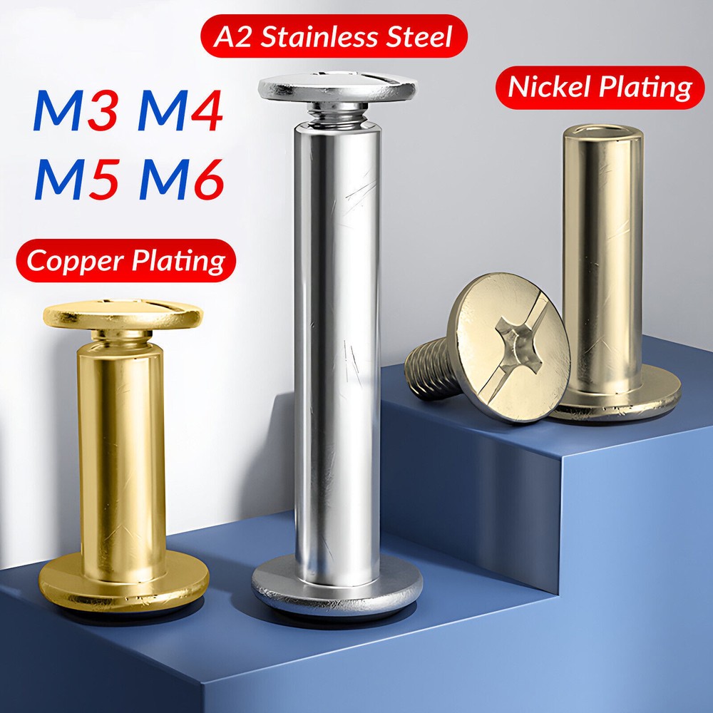 Chicago Bookbinding Screws Rivet Stud Binding Post Binder Documents M3 M4 M5 M6