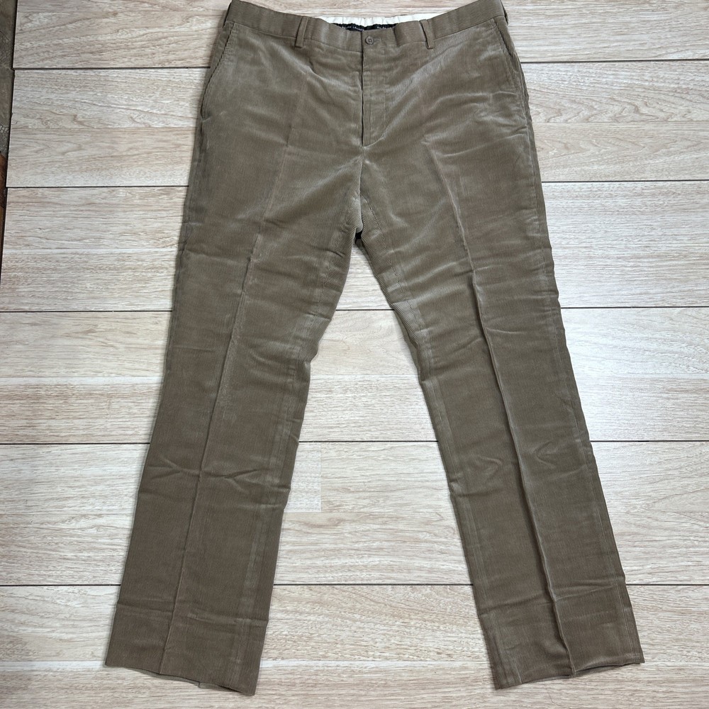 Ralph Lauren Black Label Corduroy Dress Pants Men 36x32 Brown Casual