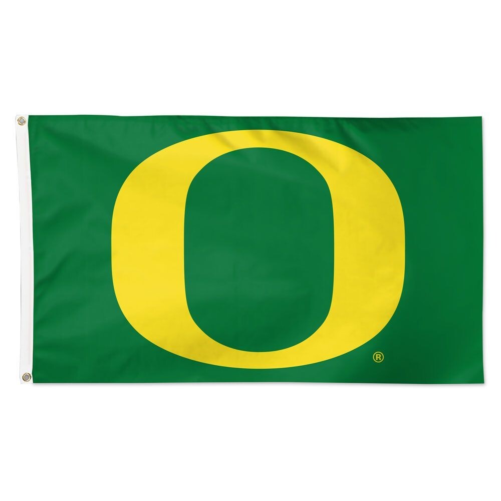 Oregon Ducks Green Background Team Logo Flag 3x5 FT Banner