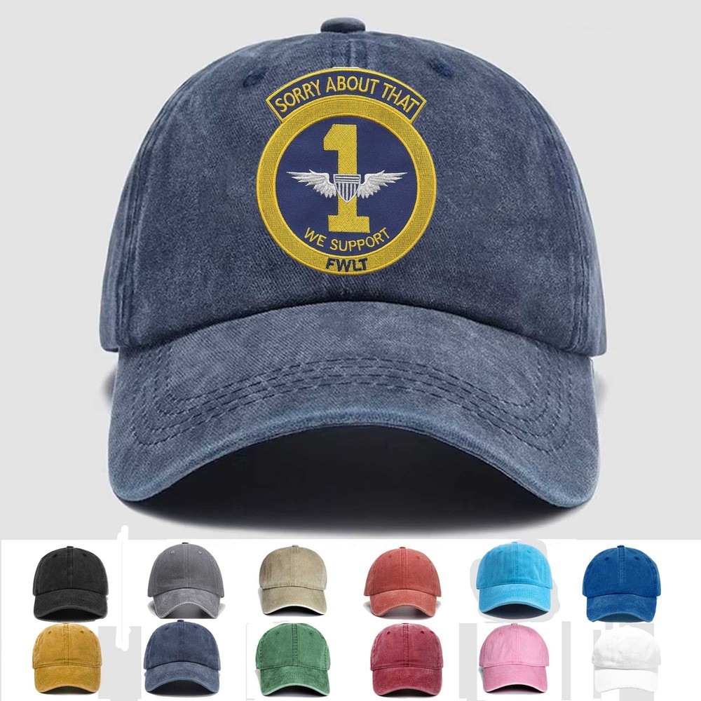 Custom Embroidered Hat Army 1st Aviation Company FWLT Vietnam, Veteran Cap, Gift