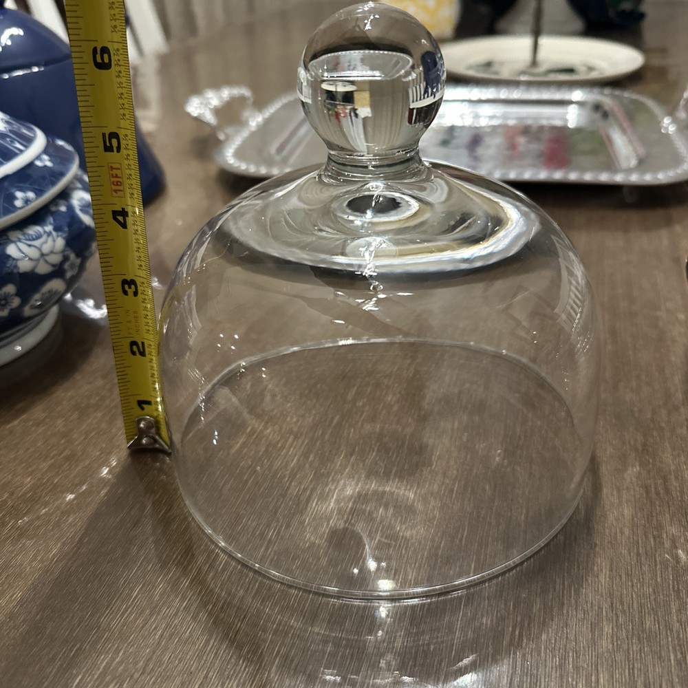 Glass Cloche Or Dome Used for Covering and Displaying Items. Great Condition