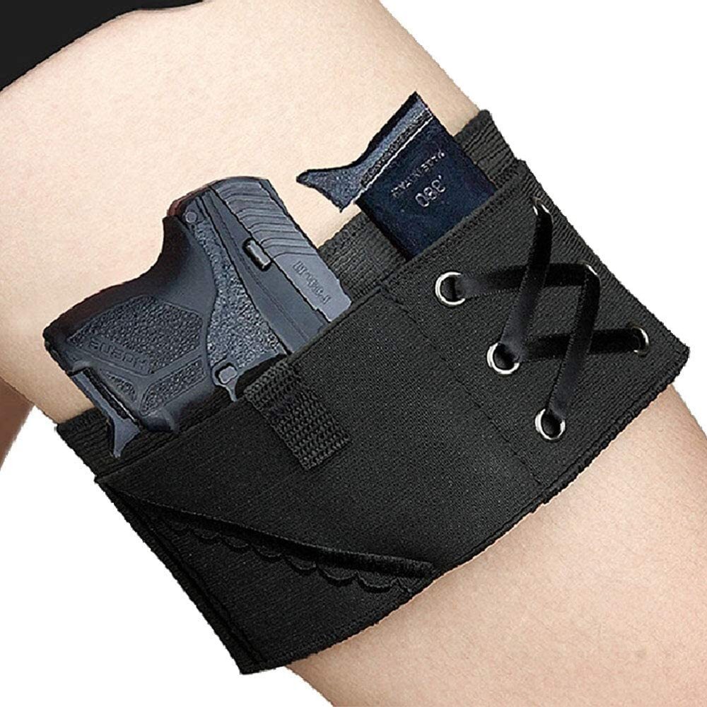 Women's Anti-Slip Concealed Carry Thigh Holster Garter with Pistol and Mag Belt