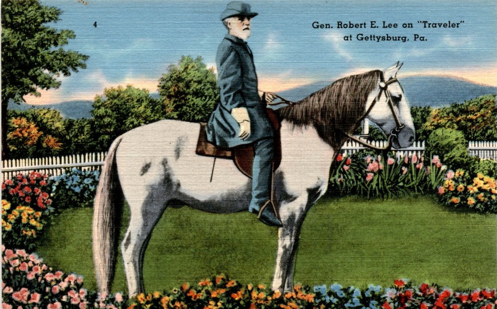 Gen. Robert E. Lee, Gettysburg, Pa., Traveler, L. E Postcard