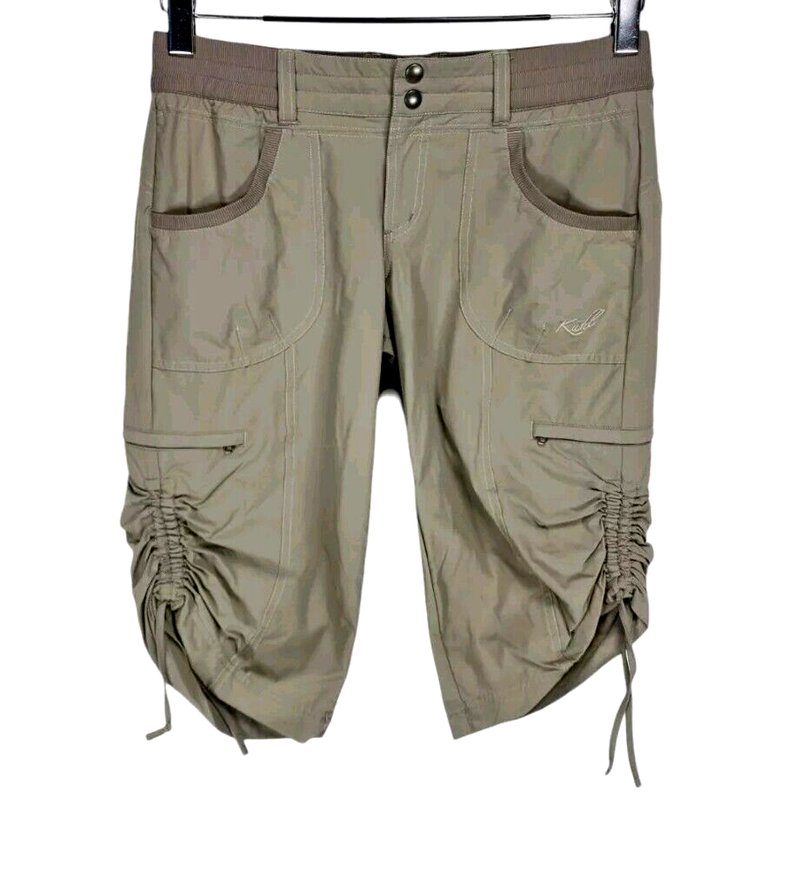 KUHL Womens Size 6 Mid-Rise Cargo Pant with Drawstring Hem 214P