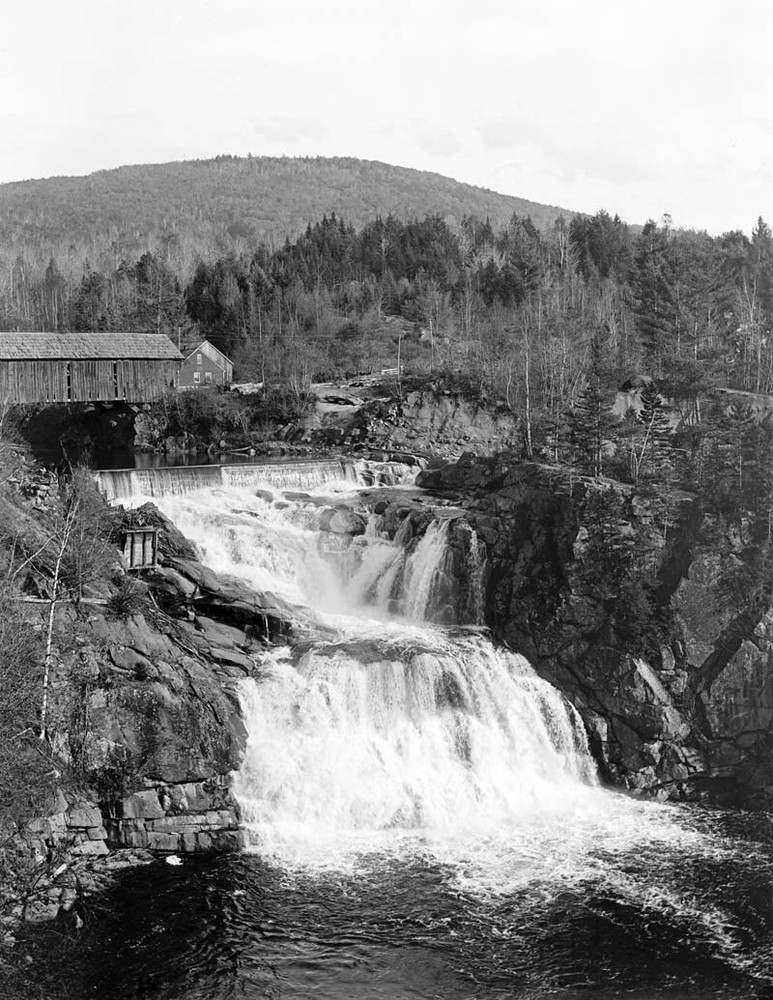 1890-1901 Goodrich Falls, Jackson, NH Vintage Old Photo 8.5