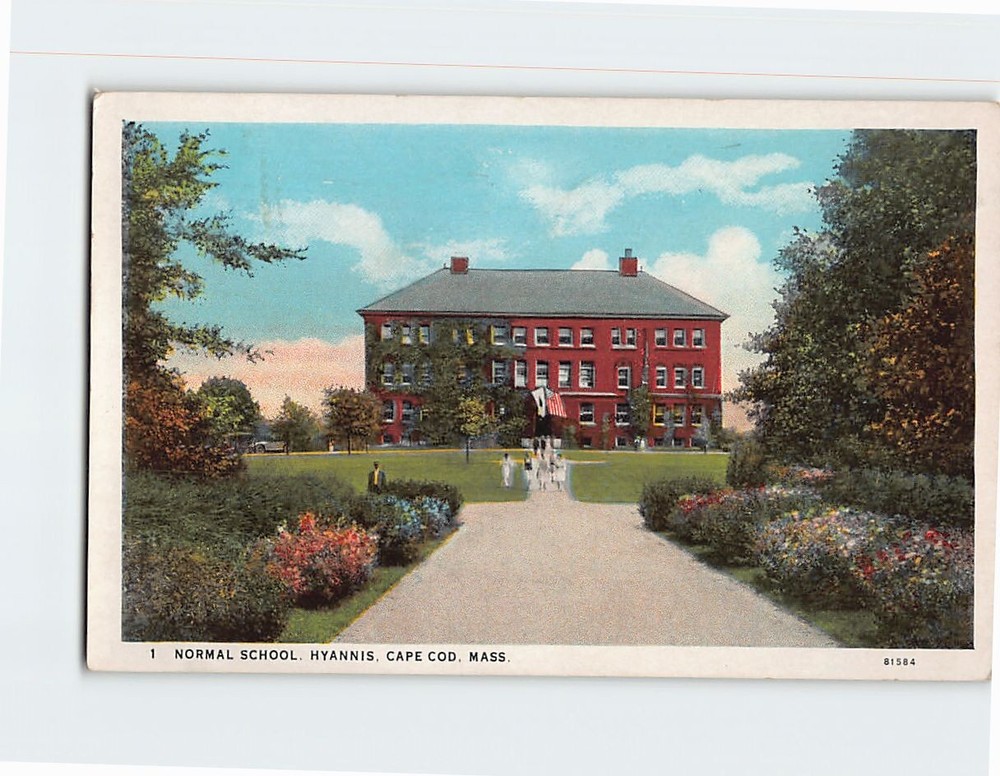 Postcard Normal School Hyannis Cape Cod Massachusetts USA