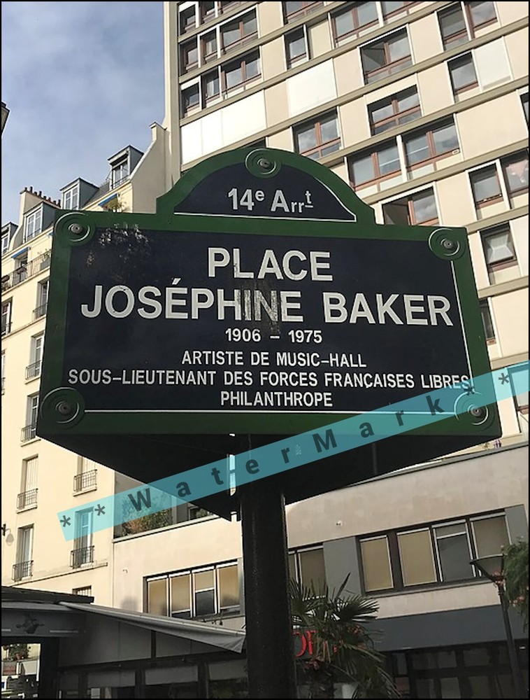 Josephine Baker Vintage Paris Retro Art Print Montparnasse France