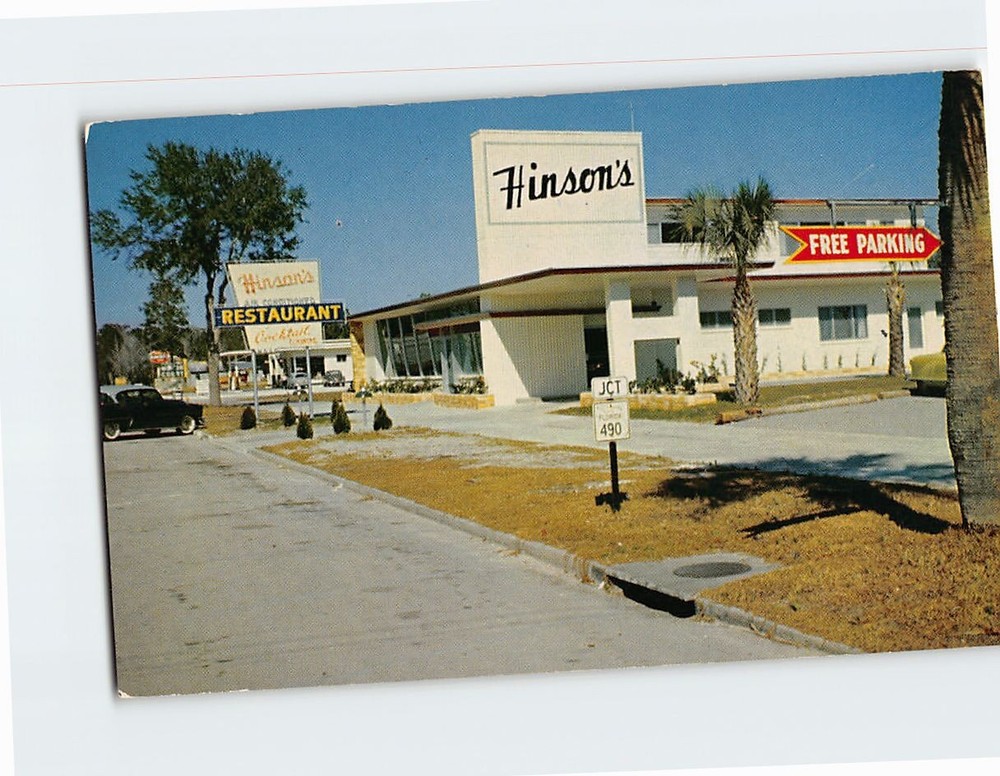 Postcard Hinsons Restaurant And Cocktail Lodge Homosassa Springs Florida USA