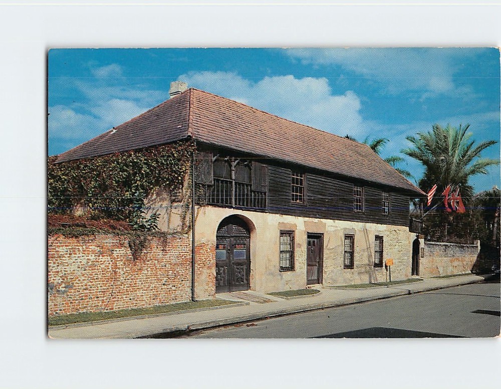 Postcard America's Oldest House St. Augustine Florida USA