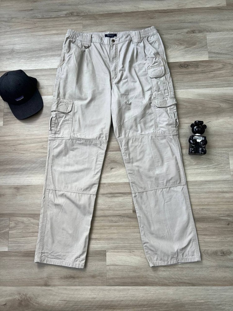 5.11 Tactical Mens Cotton Cargo Pants Size 38x34 Khaki Workwear