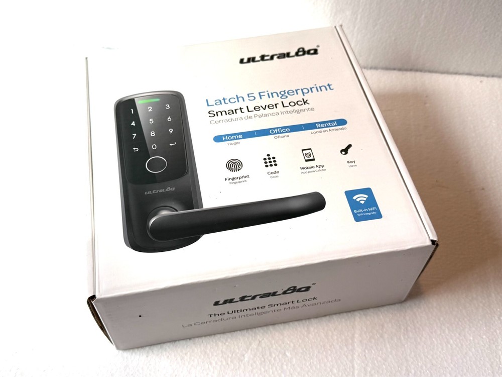 Ultraloq Latch 5 NFC Smart Door Lock with Built-in WiFi NFC in Black