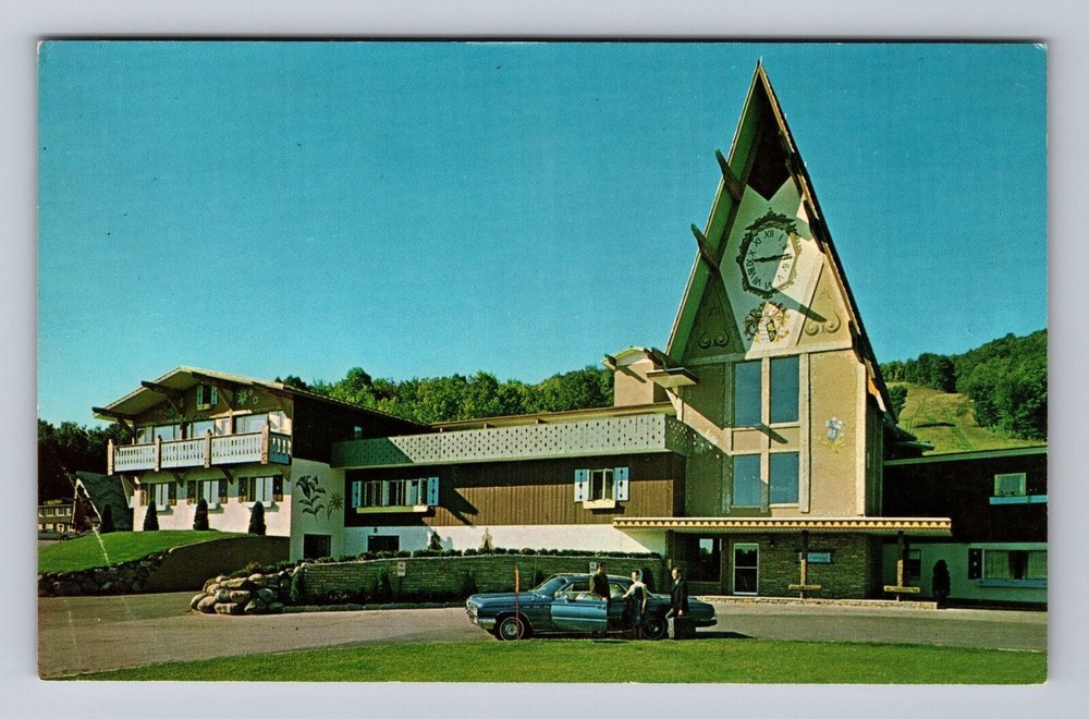 Michigan MI Boyne Falls Boyne Mountain Lodge Vintage Postcard