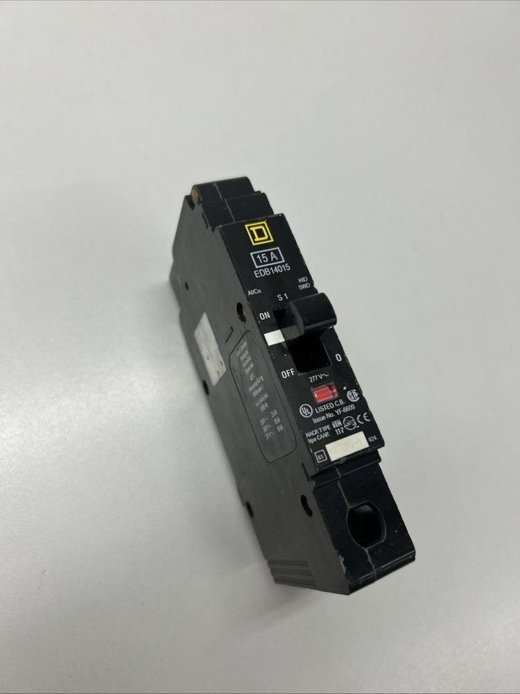 Square D EDB14015 Bolt-On Circuit Breaker 20A 277V 1P. New, No Box