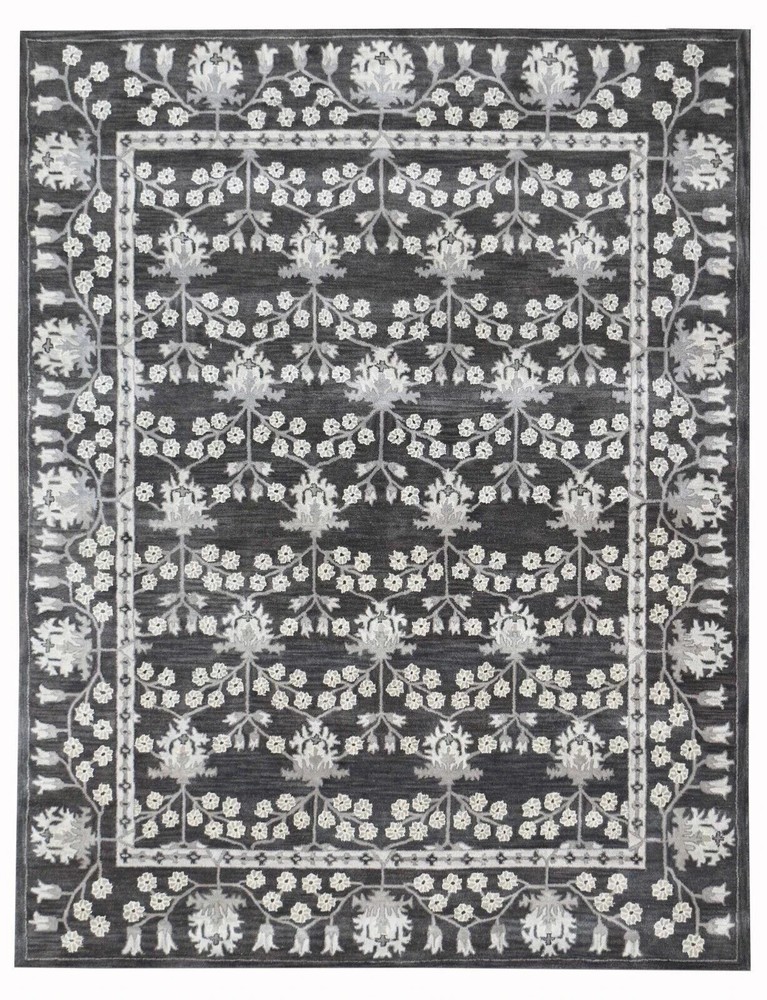New Kennedy Carbon Parsian Style Handmade Tufted 100% Woolen Area Rugs& Carpet