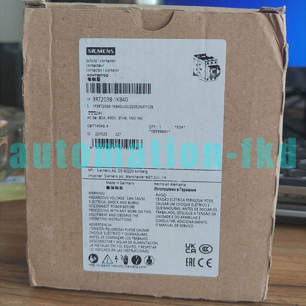 Brand New   3RT2038-1KB40 AC Contactor One year warranty  #F22