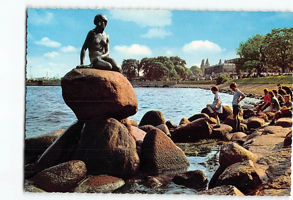 Postcard View of Langelinie Copenhagen Denmark