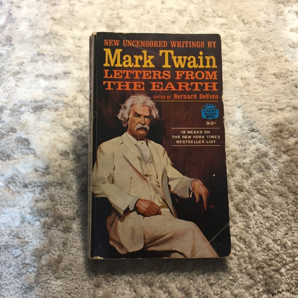 Letters from the Earth Classic Paperback Book by Mark Twain Fawcett Crest 1962