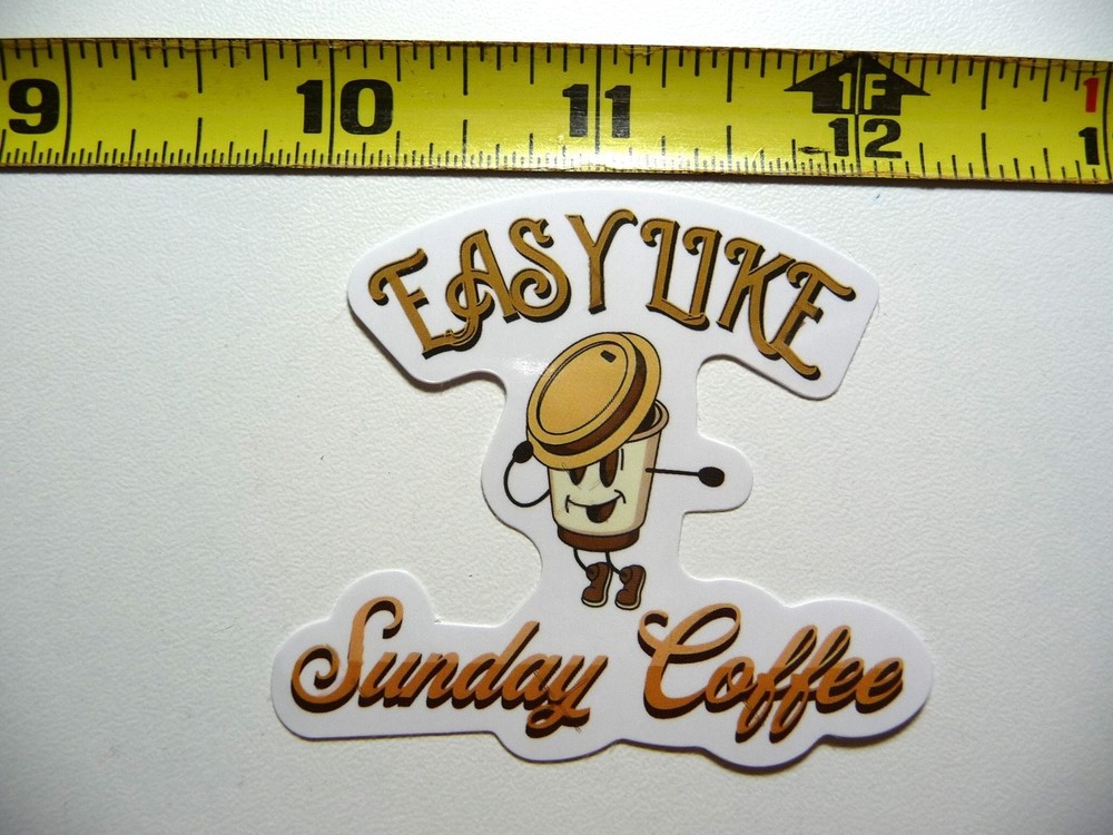 Dancing Coffee Cup Decal Sticker for Morning Wake Up Fun