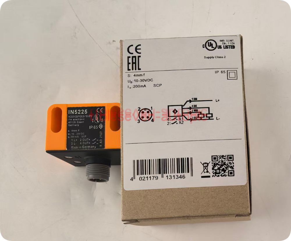 1PCS For IFM IN5225 IND3004DBPKG/US-100-DPV Proximity Switch Sensor NEW