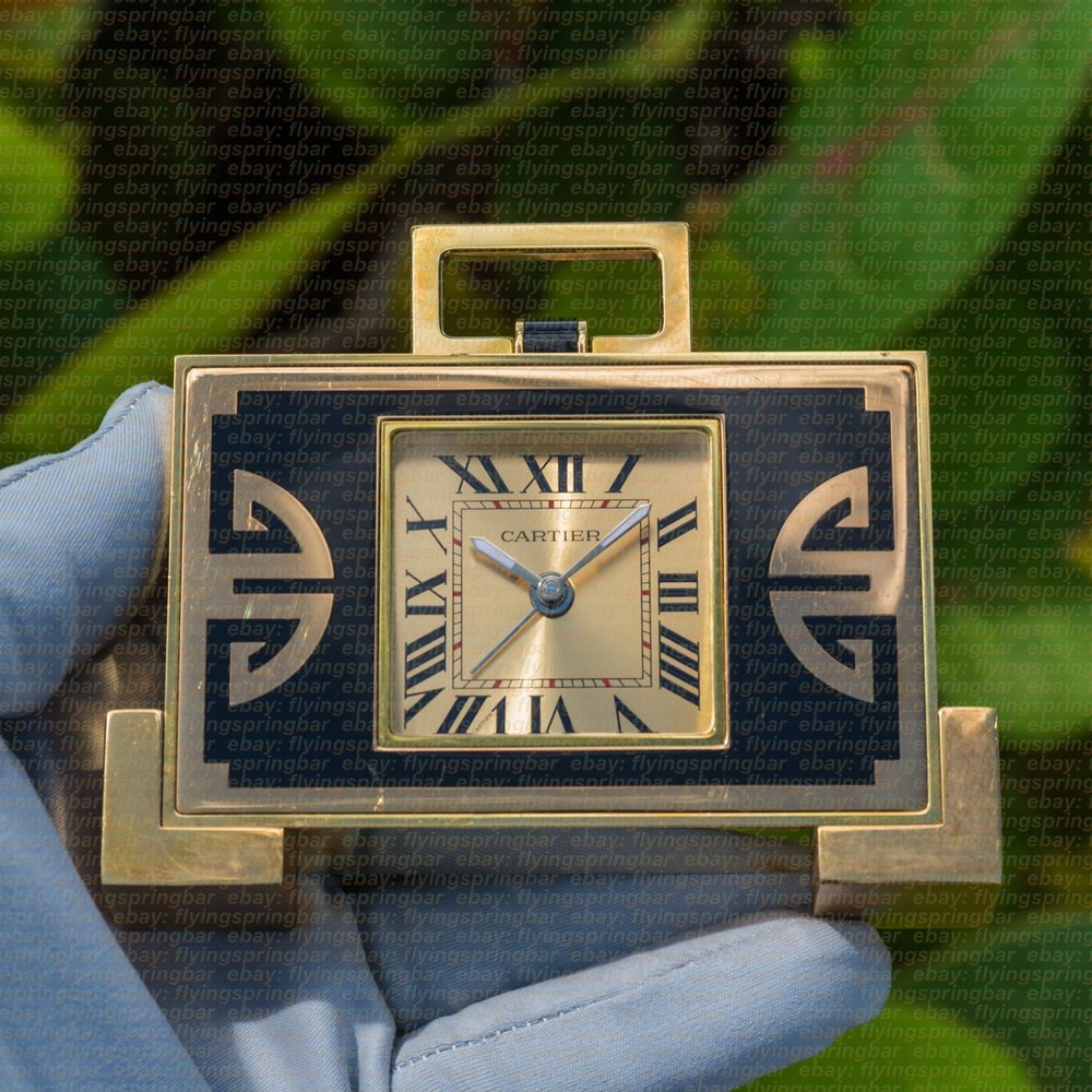 Cartier Limited Edition Cartier Chinoiserie Desk Alarm Clock Serviced w/ Box