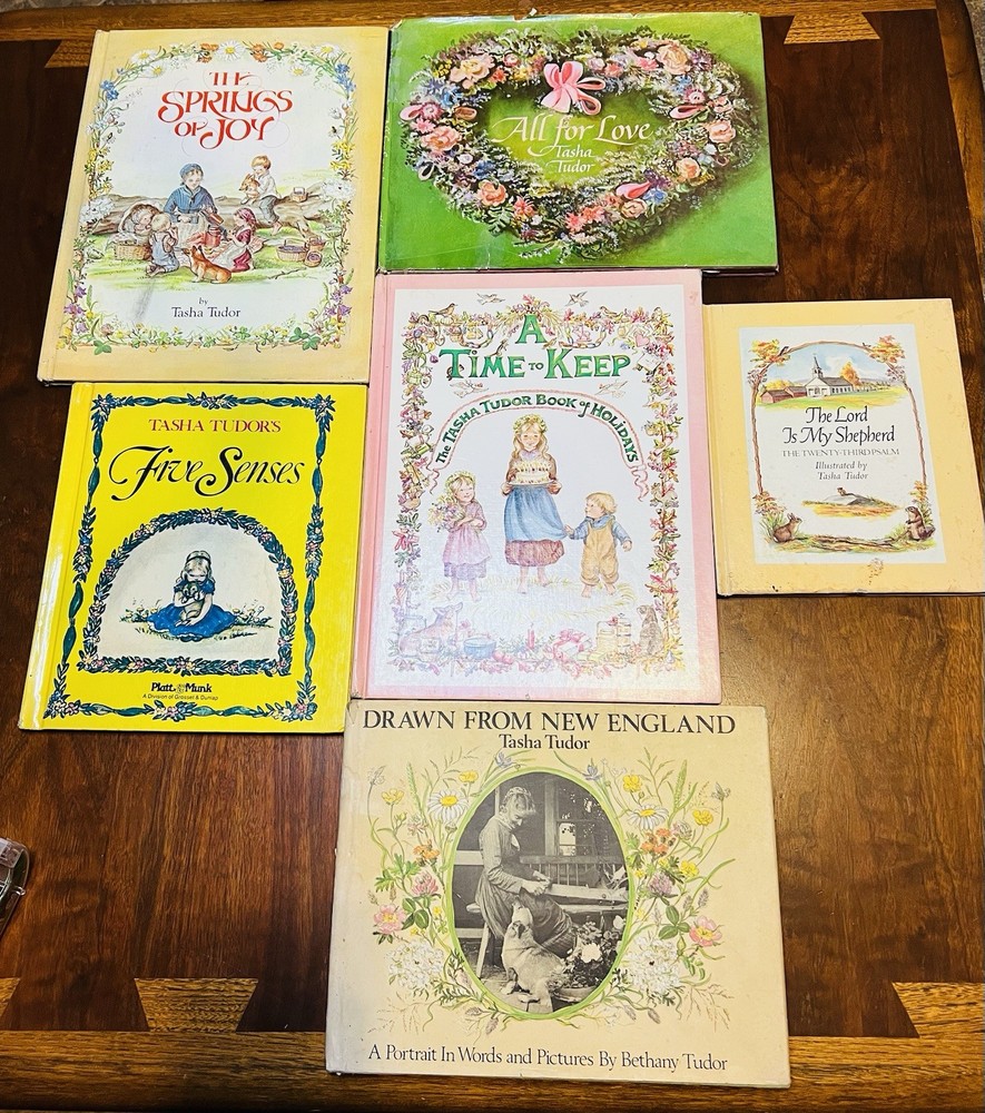 Tasha Tudor Vintage Book Lot Of 6 Books