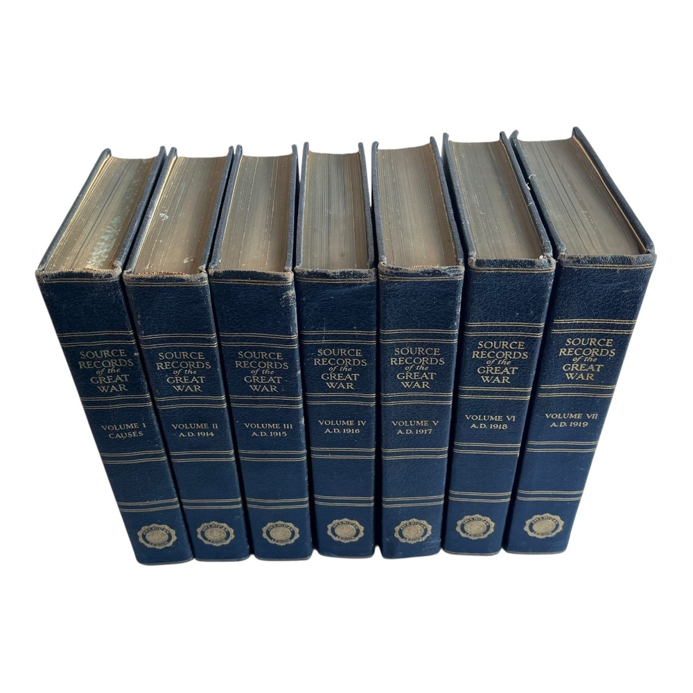 7 Volume Set Source Records of the Great War American Legion History Books