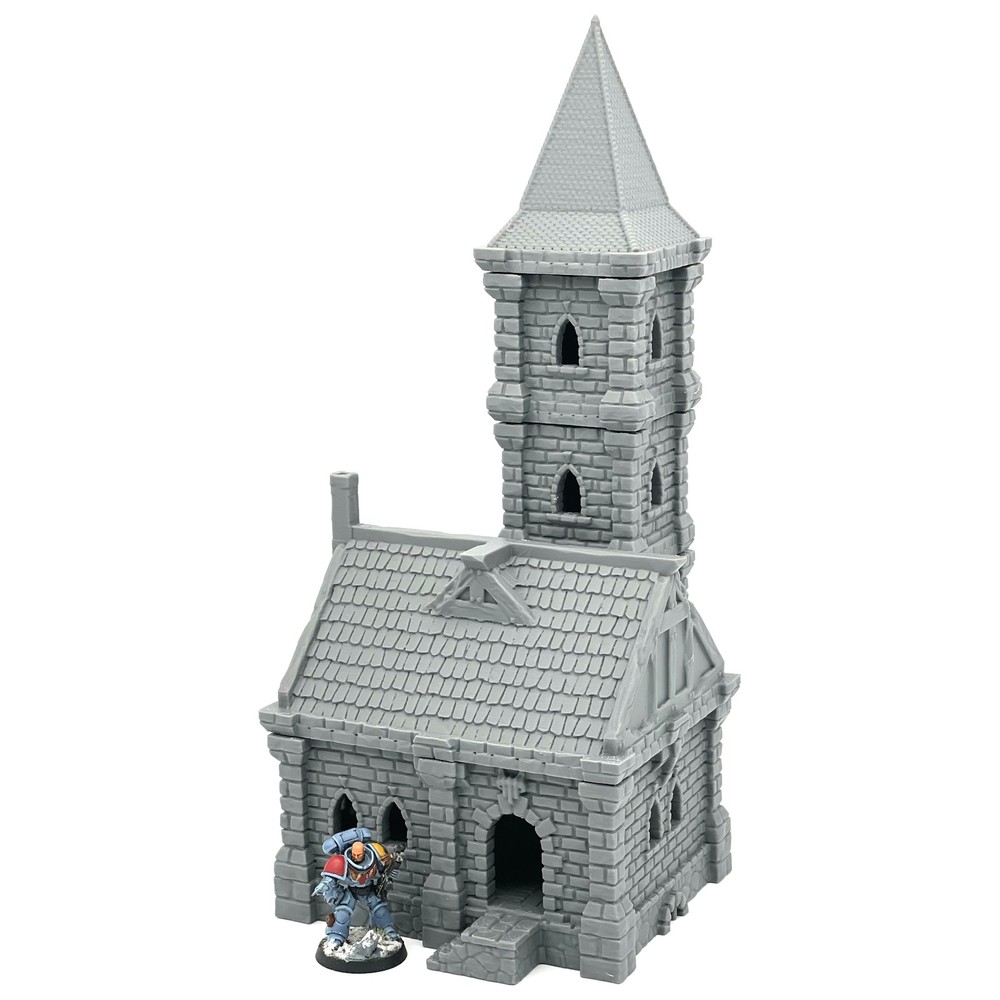 Ulvheim Medieval City Church Cottage Tower House 28mm Wargaming Terrain Fantasy