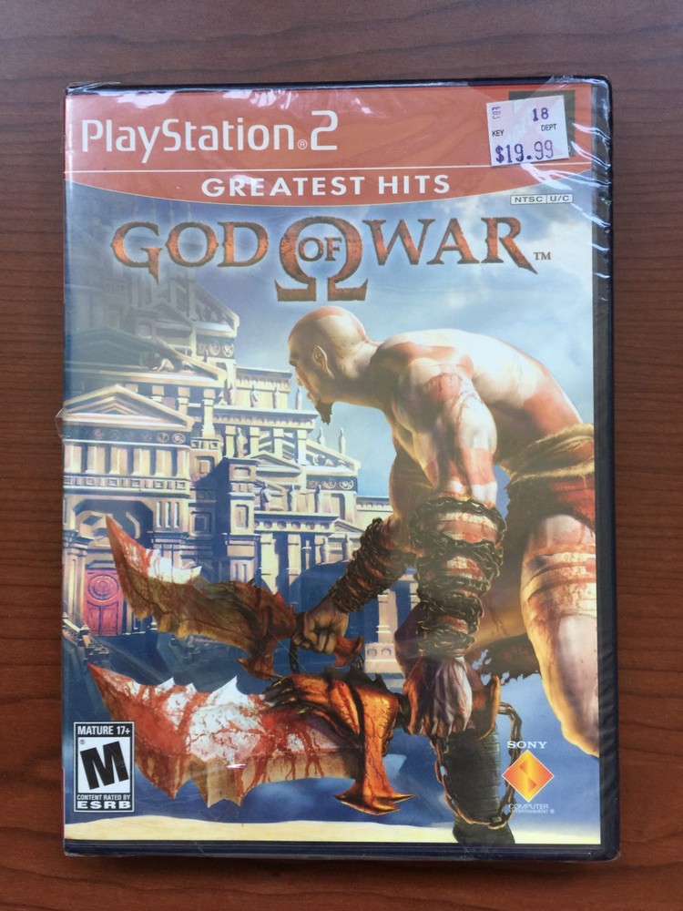 God of War (Sony PlayStation 2, PS2, 2005) Sealed - Damaged Plastic Wrap - Read