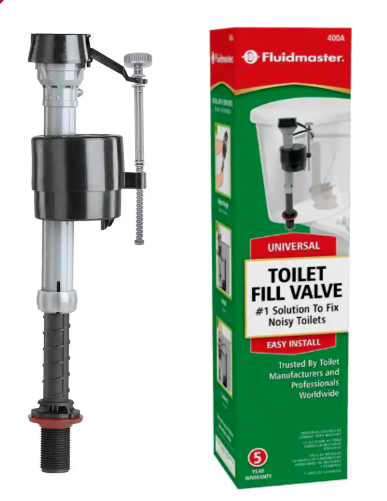Fluidmaster 400A Universal Toilet Fill Valve Replacement 400ARP25 for Easy DIY Fix