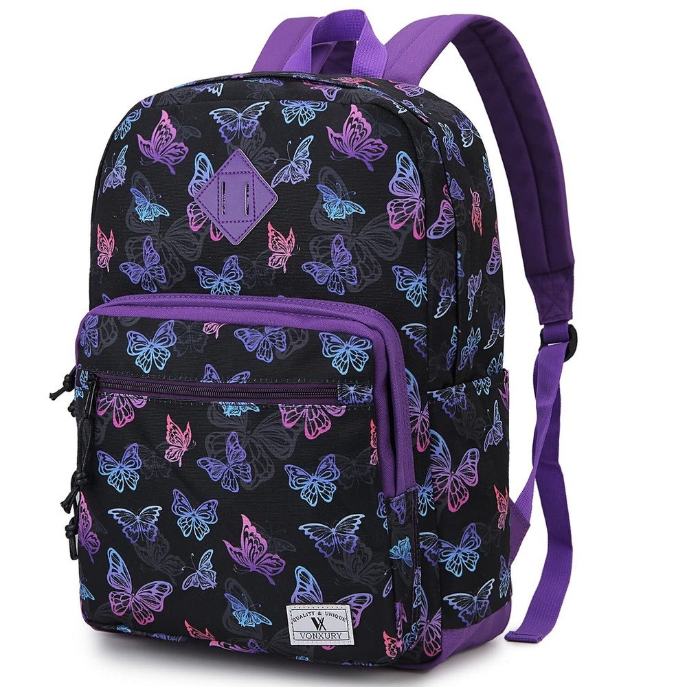 School BackpackVONXURY Women Classic Lightweight Water Resistant Causal Daypa...