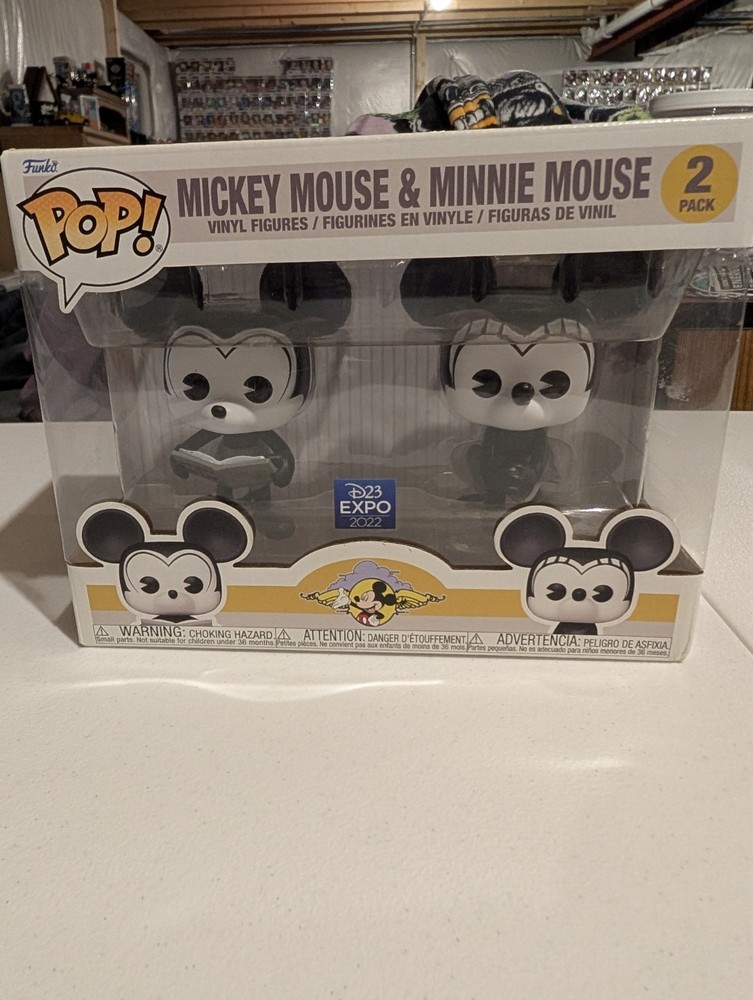 Funko Pop! Disney D23 EXPO 2022 Mickey & Minnie Mouse Black & White 2 Pack