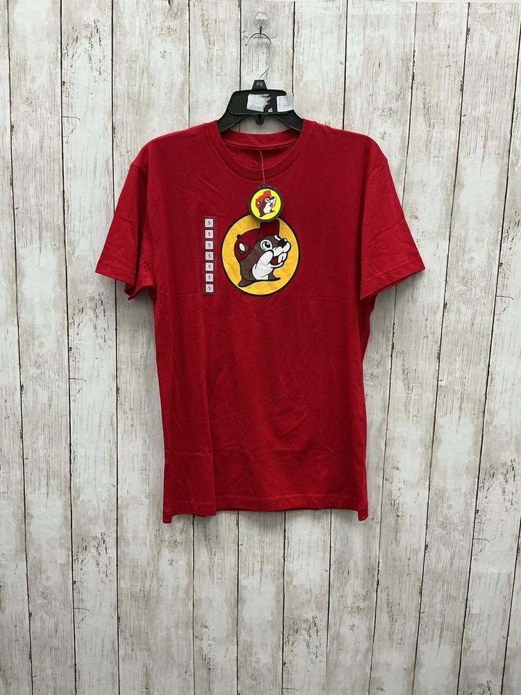 Buc-ee’s Iconic Red Graphic T-Shirt Featuring Famous Beaver Logo - Size Small