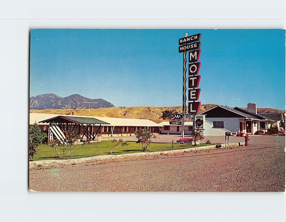 Postcard Ranch House Motel Bozeman Montana USA
