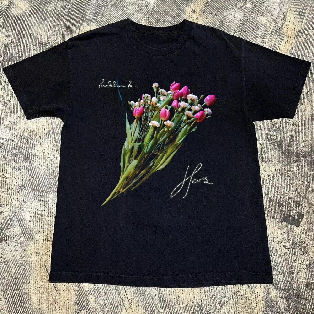 NEW Her's Band She Needs Him Black All Size t-Shirt BO2463