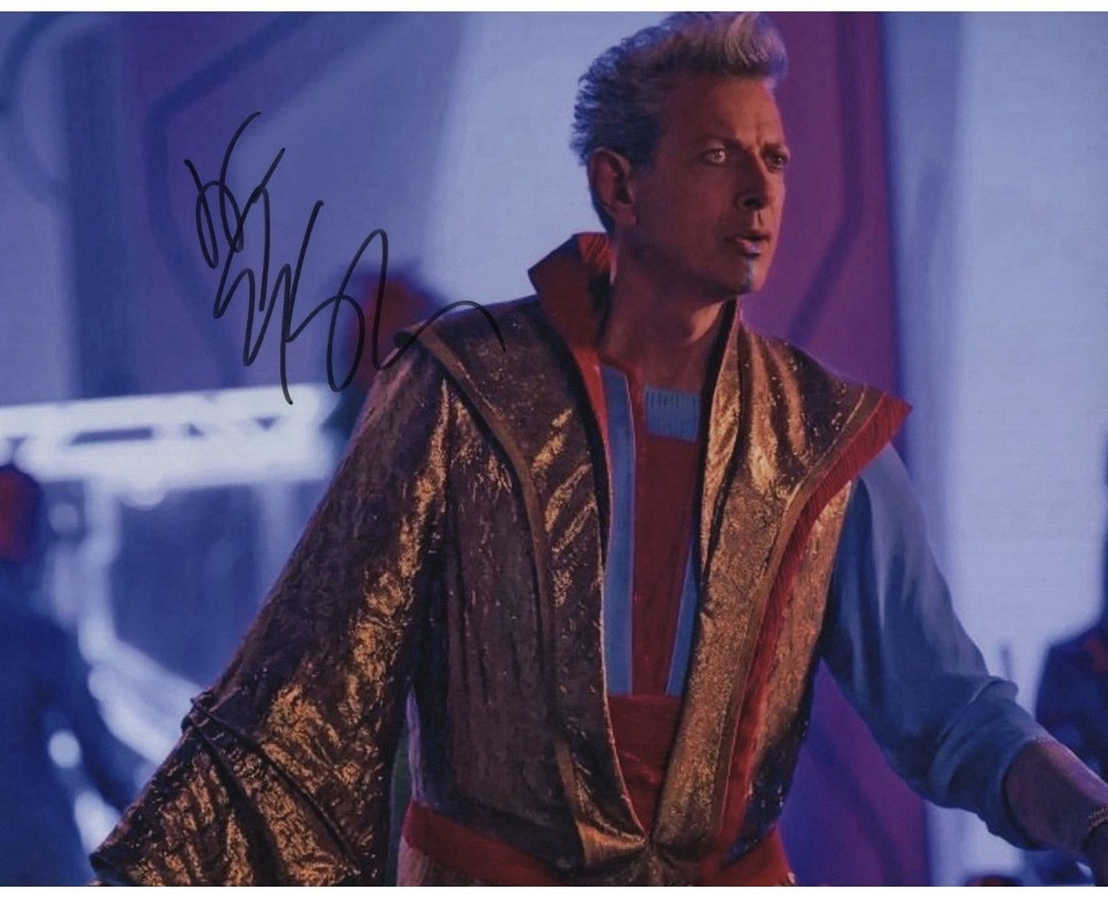Jeff Goldblum Marvel Thor Ragnarok Original 10x8 Autographed Photo + COA