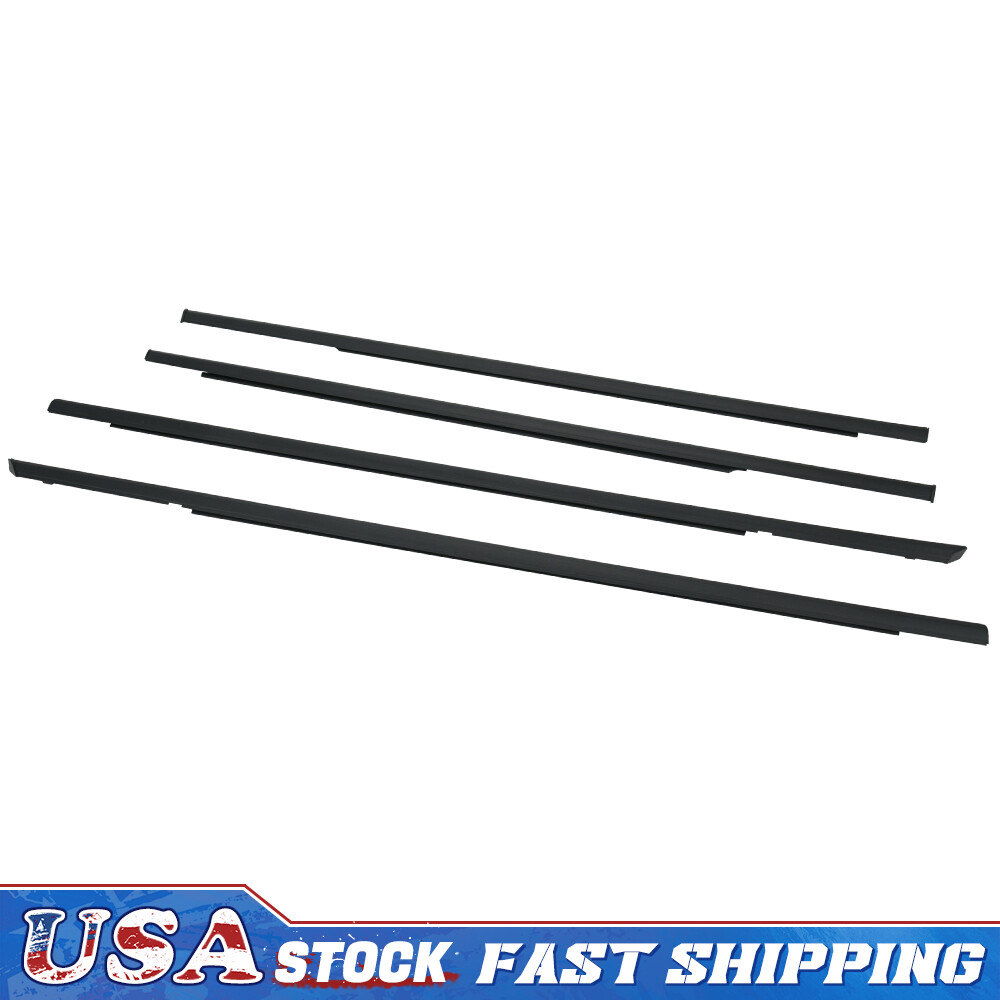 96-00 Honda Civic Sedan Outer Door Belt Weatherstrip Window Seal Molding Set