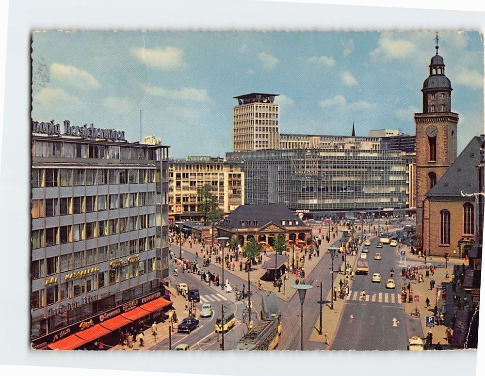 Postcard Hauptwache Frankfurt am Main Germany