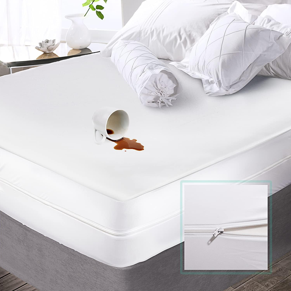 Premium Polyester Zippered Mattress Encasement - Twin XL Mattress Protector - Fi