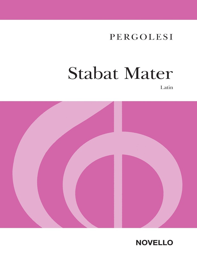 Giovanni Battista Pergolesi Stabat Mater Vocal Score Choral Sheet Music Book