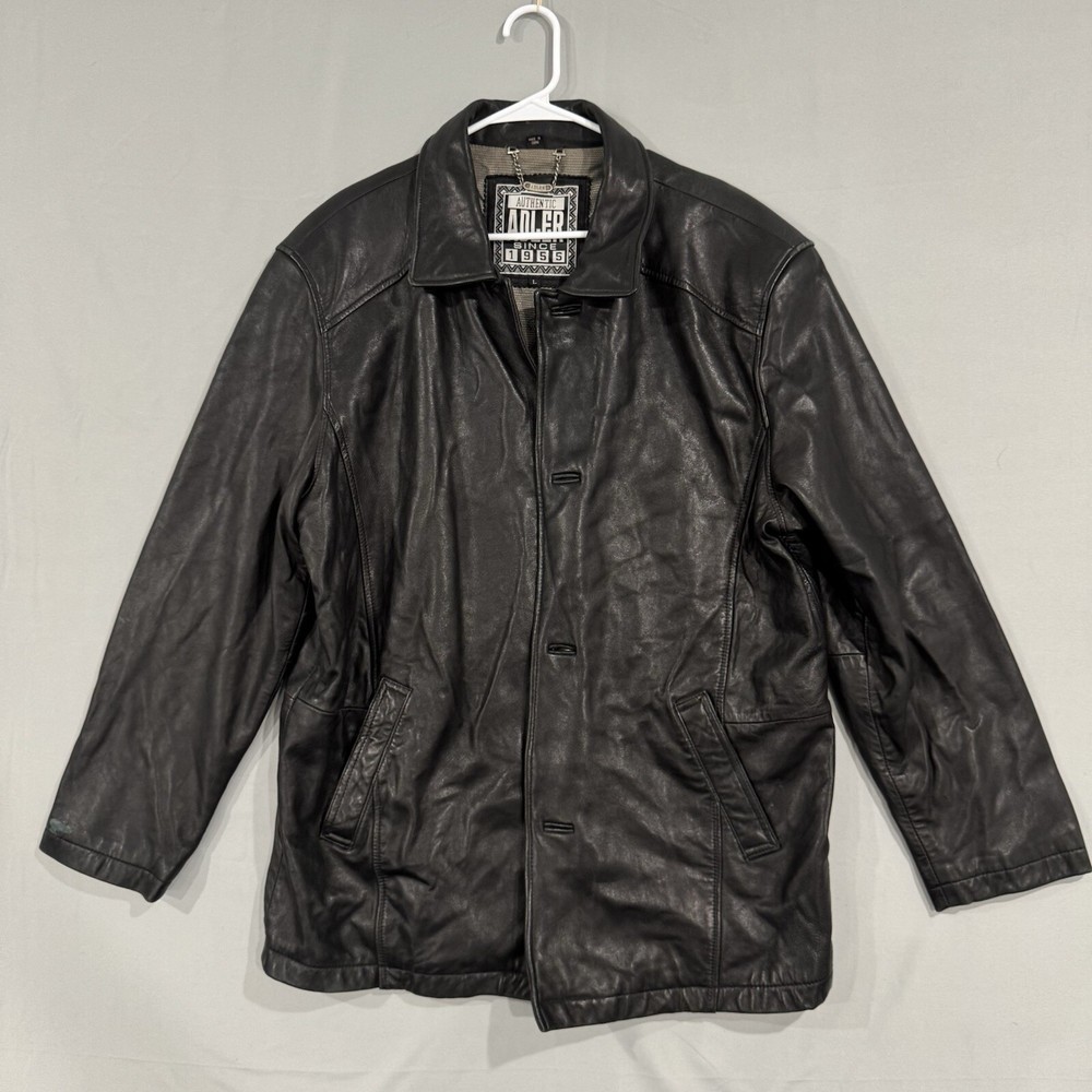 Adler Collection Genuine Lambskin Leather Jacket Size L