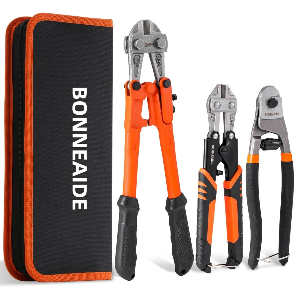 3pcs Bolt Cutters Pliers Set, 14