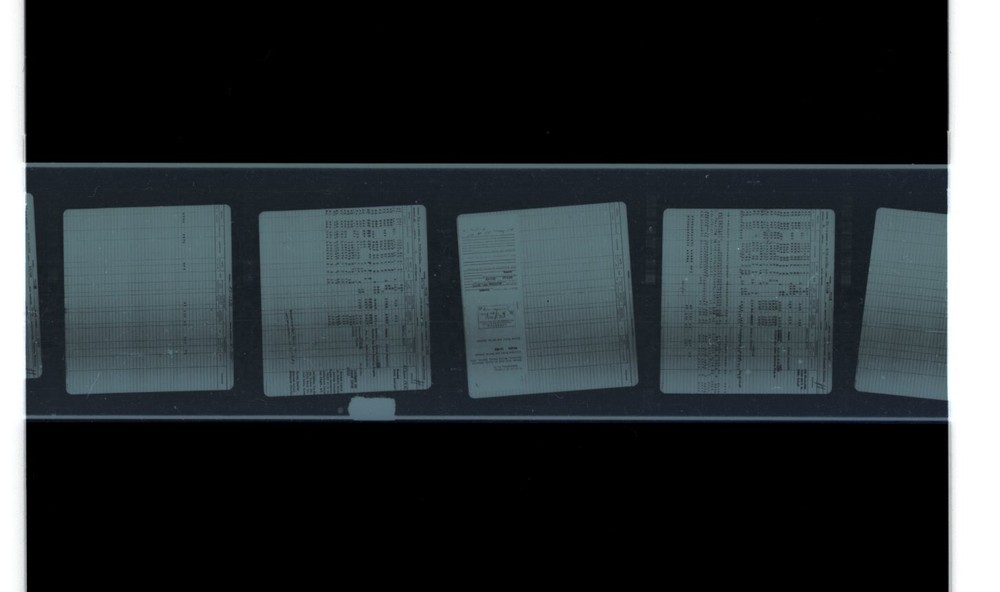 Air Force aircraft history cards 16mm micro film serial number 41-843 to 41-2407