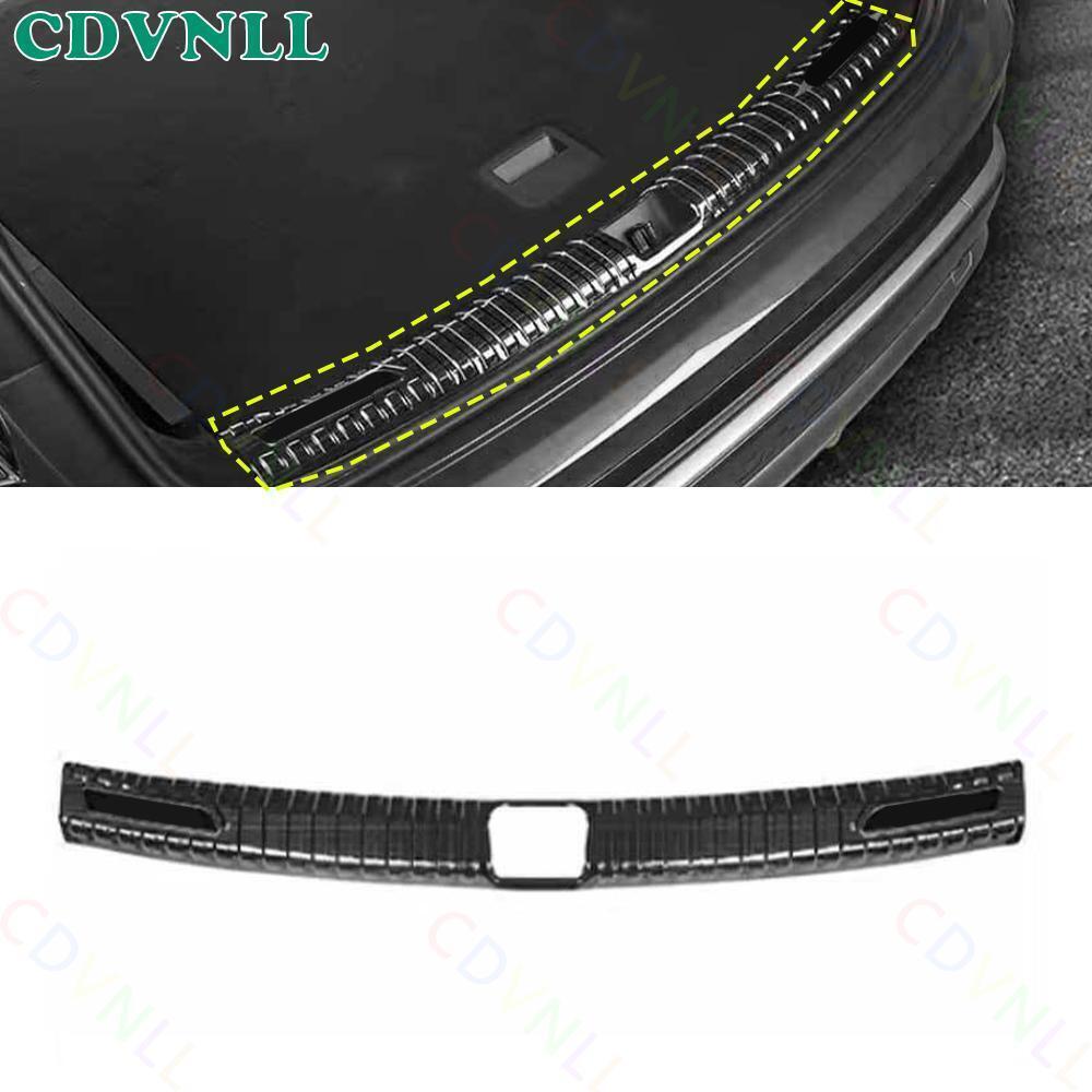 For Audi Q4 e-tron 2022-2024 Black Steel Rear Bumper Protector Sill Plate Cover