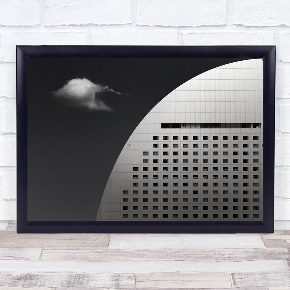 Finite Collaboration Architecture Curve Windows Cloud Wall Art Print