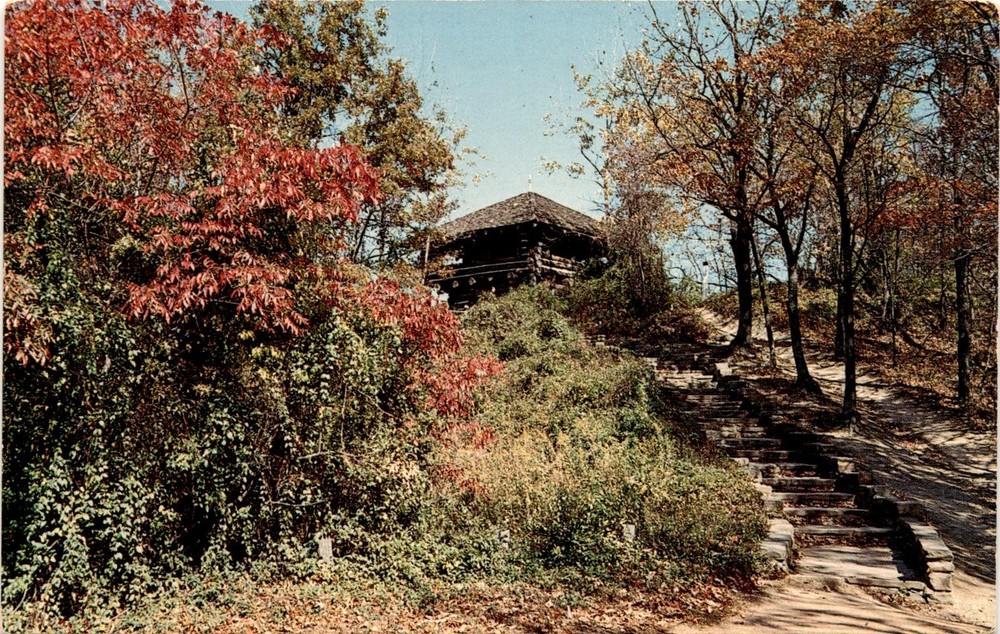 NORTH OVERLOOK TOWER, BROWN COUNTY STATE PARK, Nashville, Indiana, Postcard