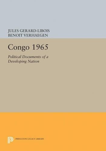 Jules Gerard-Libois Benoit Verhaegen Congo 1965 (Paperback)